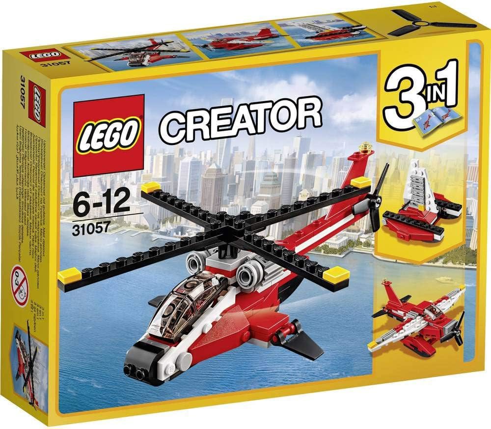 31057 Lego Creator Hubschrauber, Wasserflugzeug, Segelboot