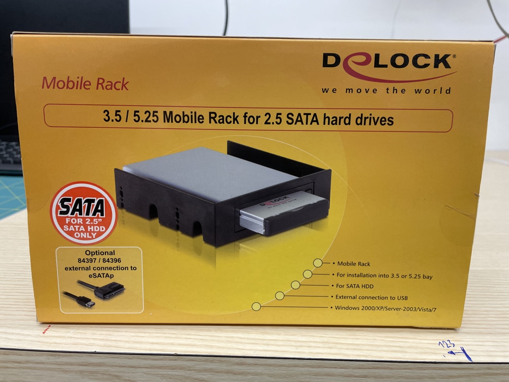 Mobile Rack for 2,5" Hard Disk Sata