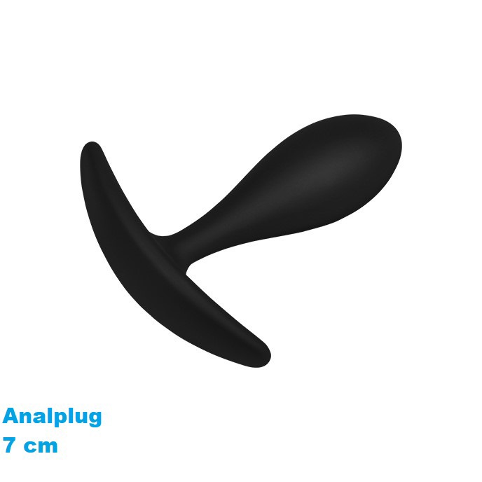 Analplug, Schwarz, 7 cm