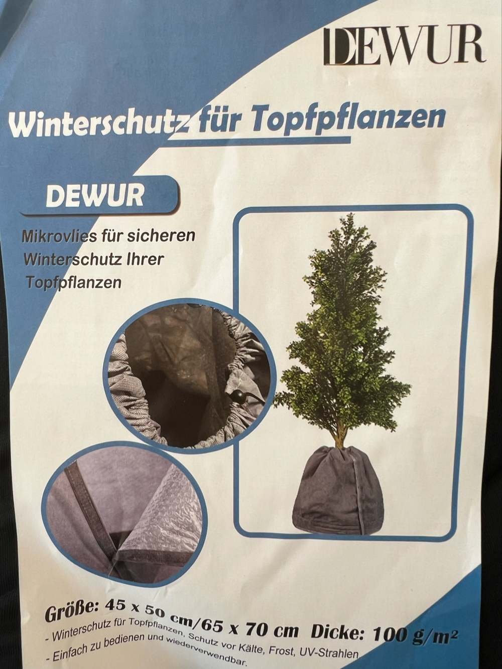 Winterschutz für Topfpflanzen -3 Stück