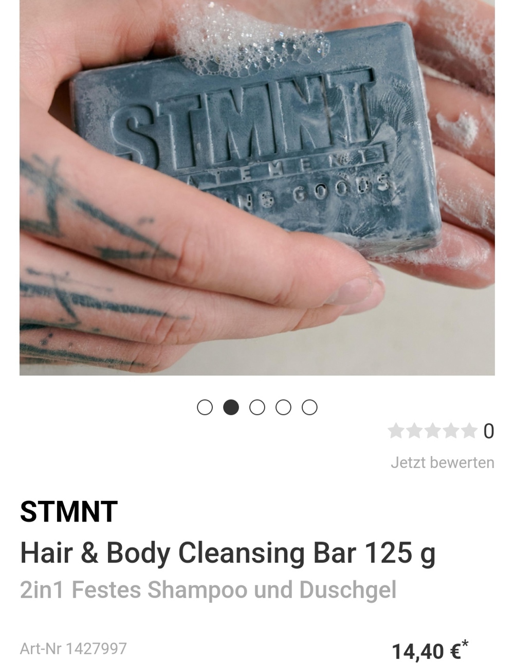 STMNT Hair & Body Cleansing Bar Handseife