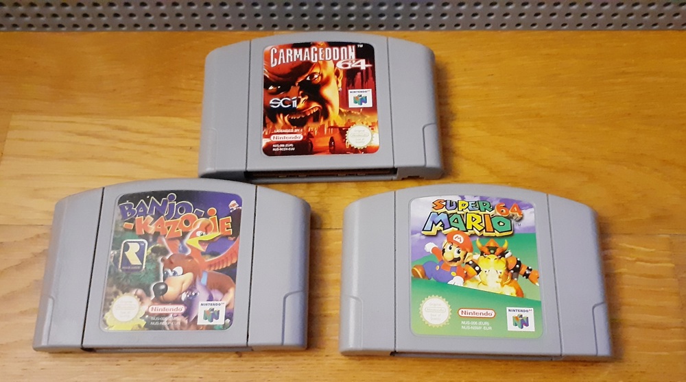 N64 Spiele Banjo Kazooie Super Mario 64 Carmageddon 64