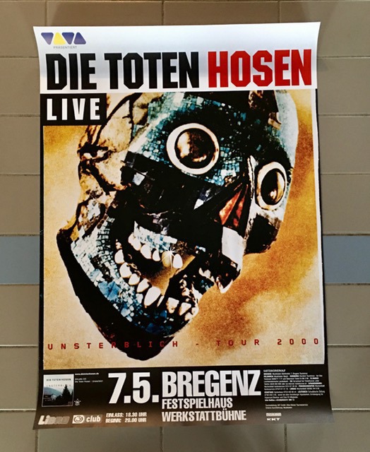 Tote Hosen Plakat und 2 Eintrittskarten