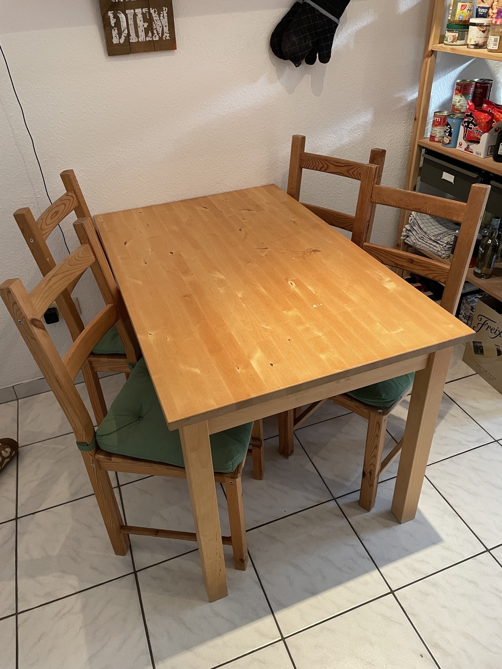 IKEA Bokudden Tisch + 4 Stühle