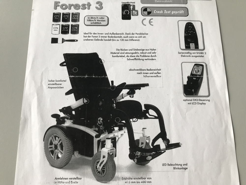 Neuwertiger elektro Rollstuhl 