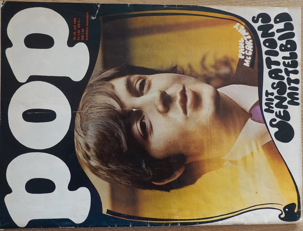 POP Nr. 29,  Juli 1968,  sehr guter Zustand, RARITÄT