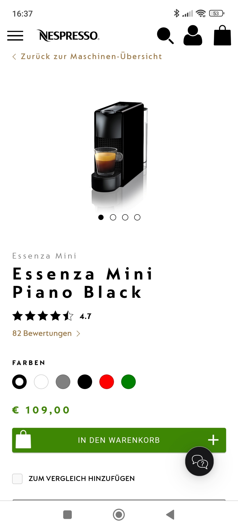 Nespresso Essenza Mini 