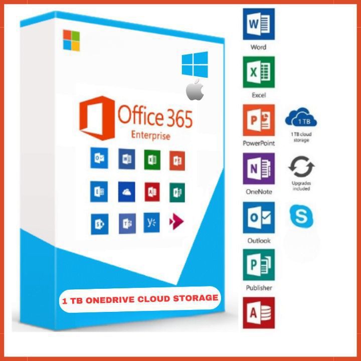 Microsoft Office 365 Enterprise + 1024 GB Onedrive-Speicher auf Lebenszeit 