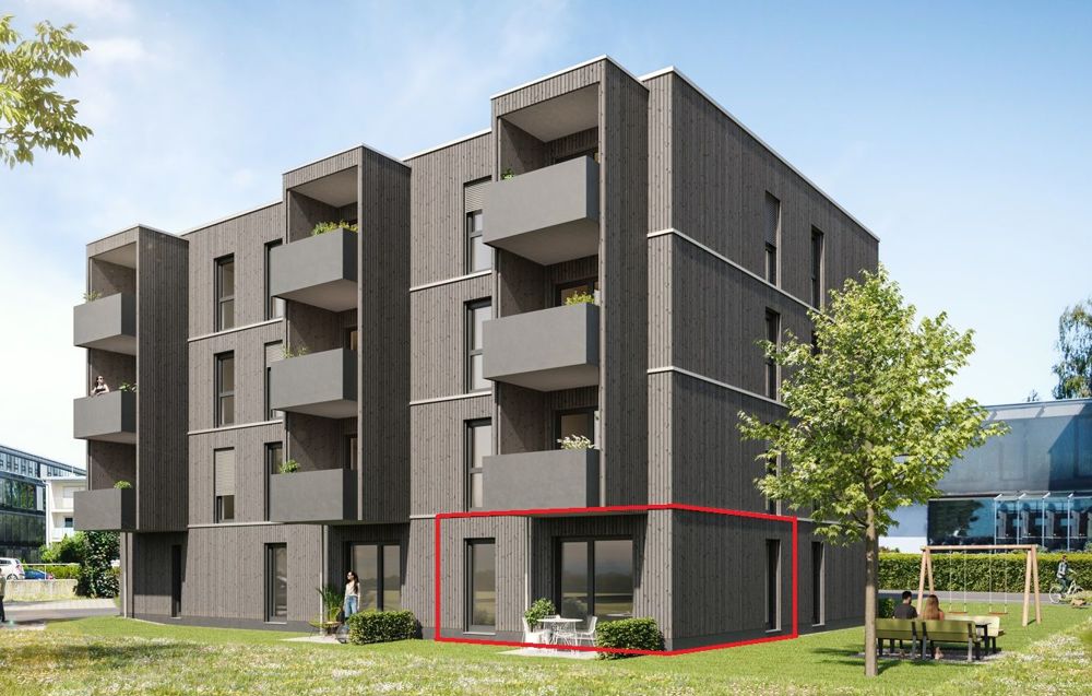 Neubau 2-Zimmer-Apartments im EG mit Terrasse in Top Lage in Dornbirn
