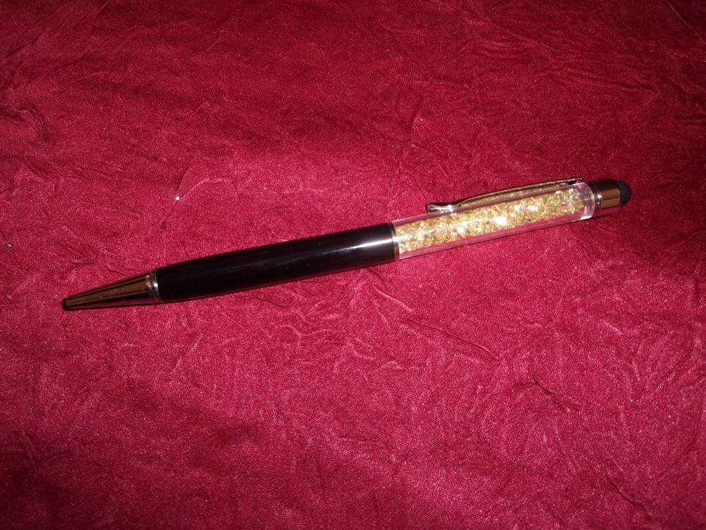 Swarovski Kugelschreiber, schwarz - gold,