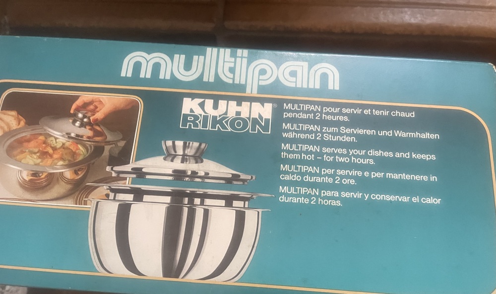 Kochtopf Induction  Edelstahl Mulipan  kochen und warmhalten 