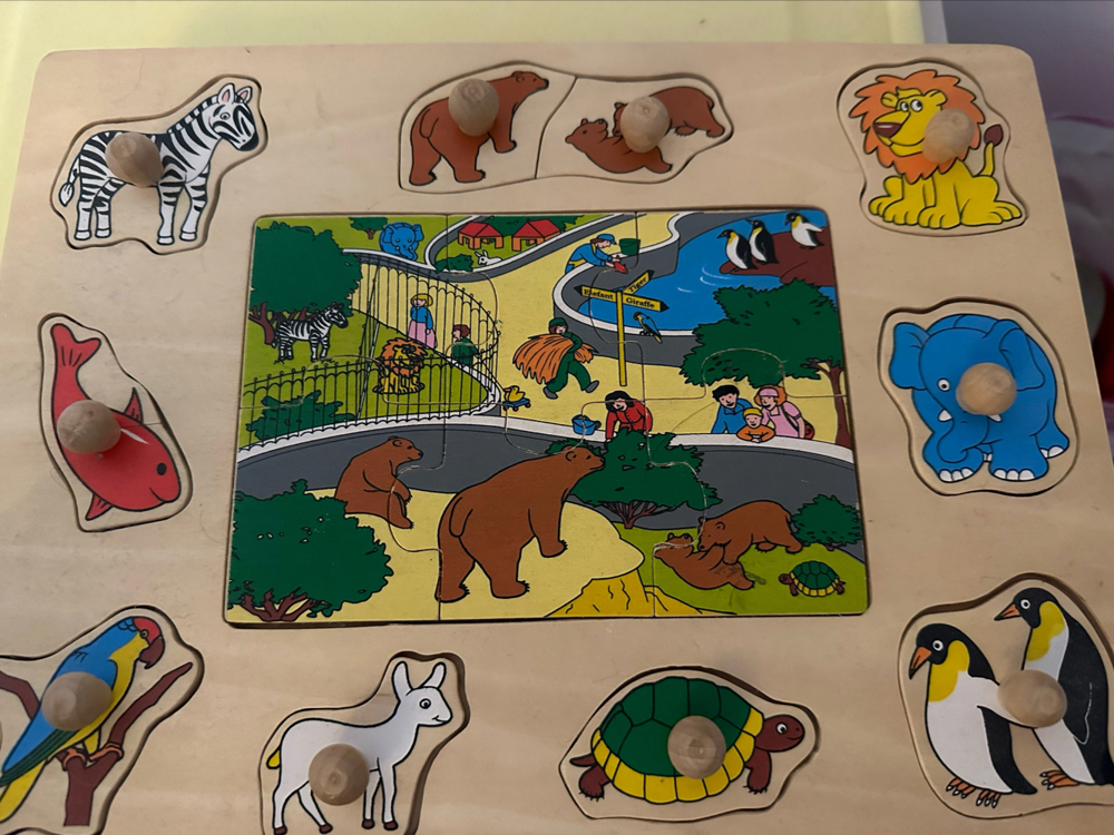 Holzpuzzle für Kinder