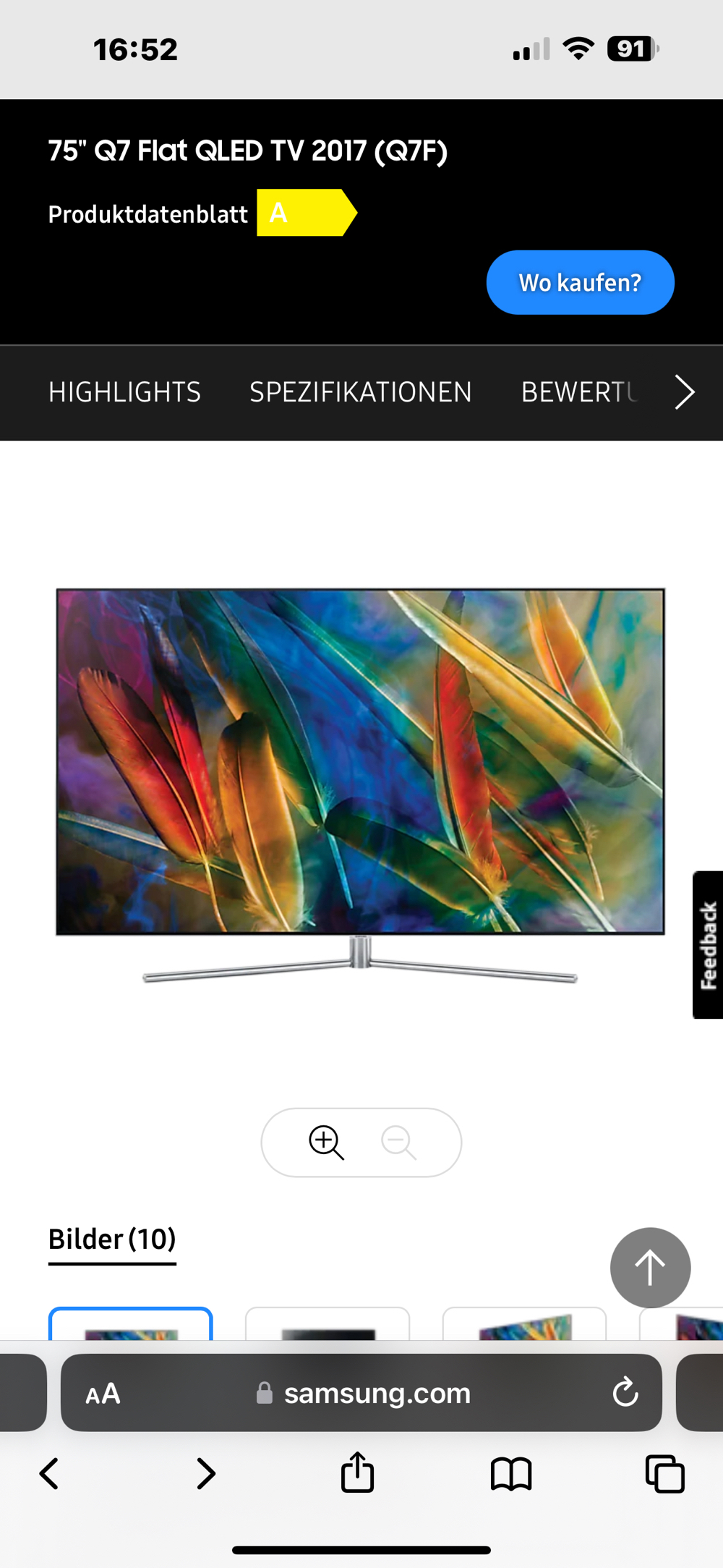 Samsung 75" Q7 Flat QLED TV (Q7F)