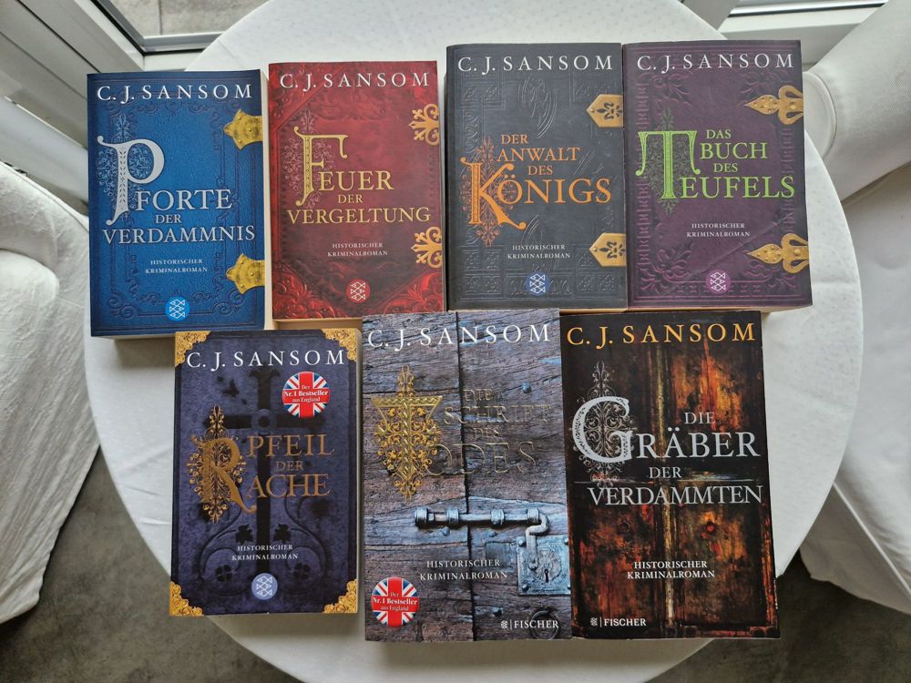 J. C. Sansom alle 7 Romane der Shardlake Serie 