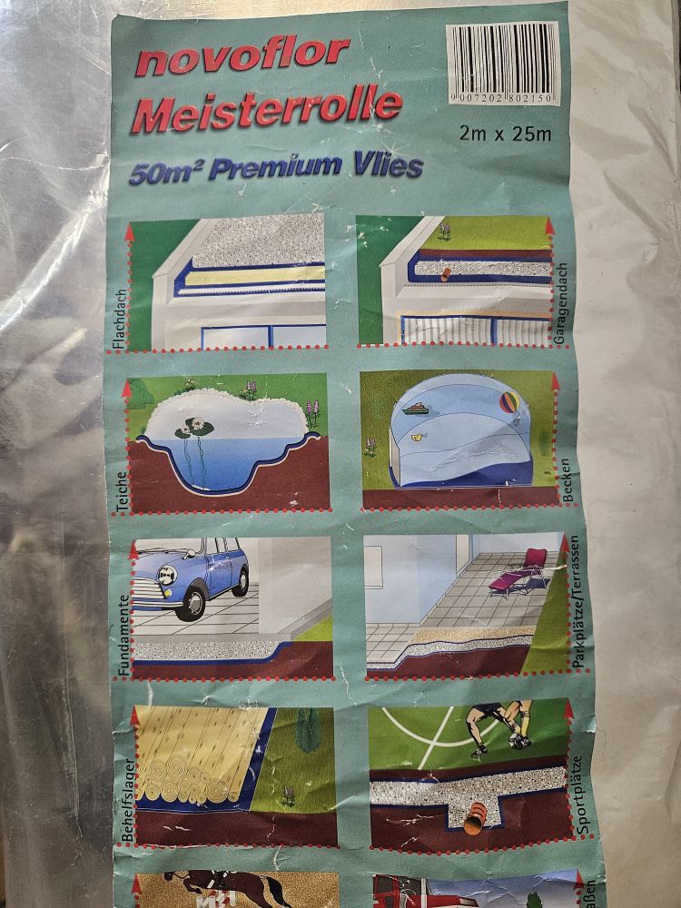 Drainage Vlies PP-Premium 2m breit.
