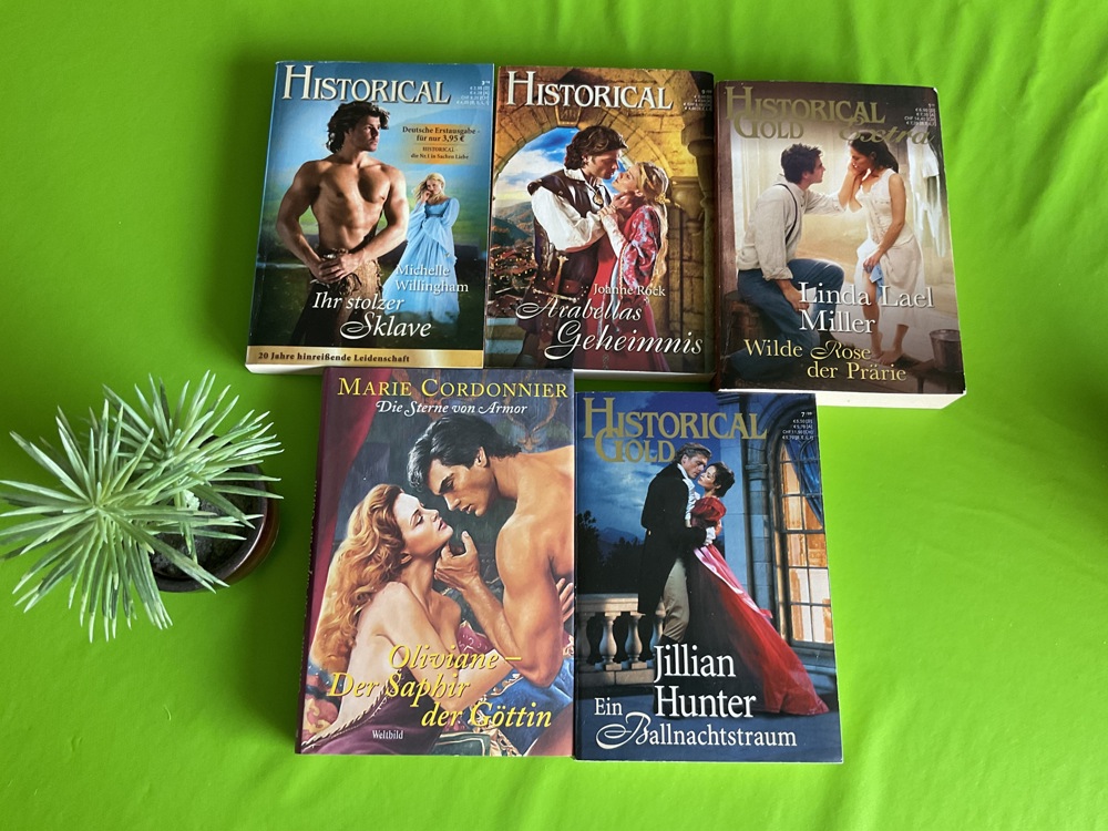 5er Set Historical Bücher, Romantik Romane um 4,25    (0,85 St)