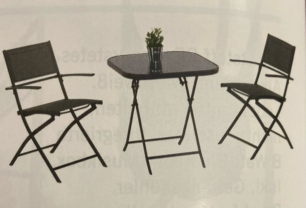 Gartentisch mit 4 Stühle