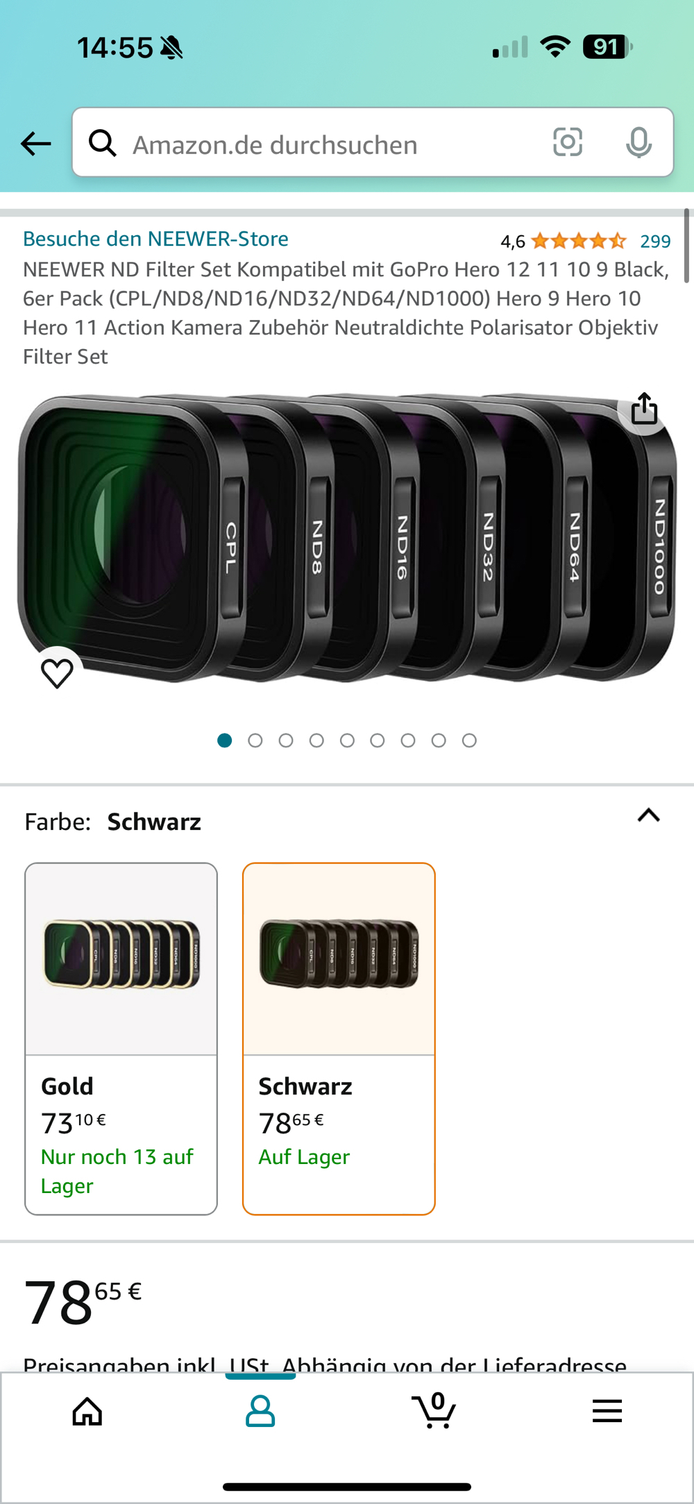 NEEWER ND Filter Set (GoPro 9 10 11)