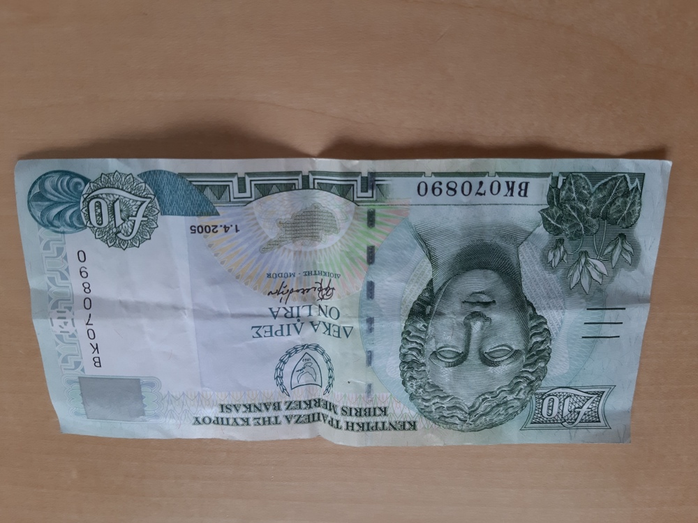 Zypern "Ten Pounds" Banknote