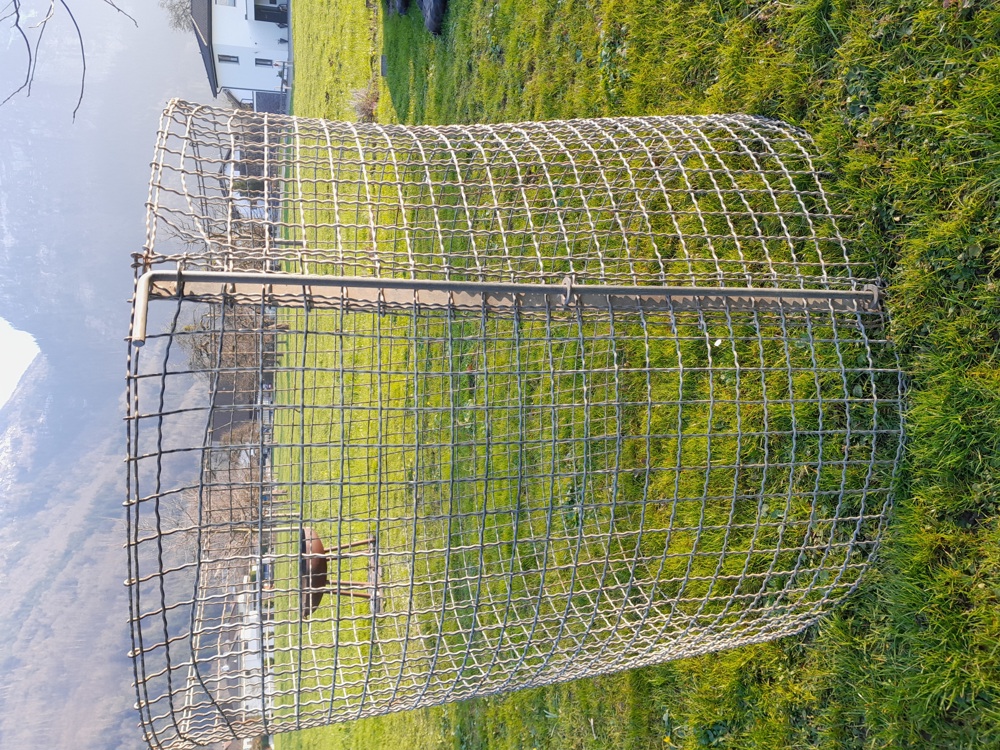 Kompostsilo rund aus verzinktem Gitter
