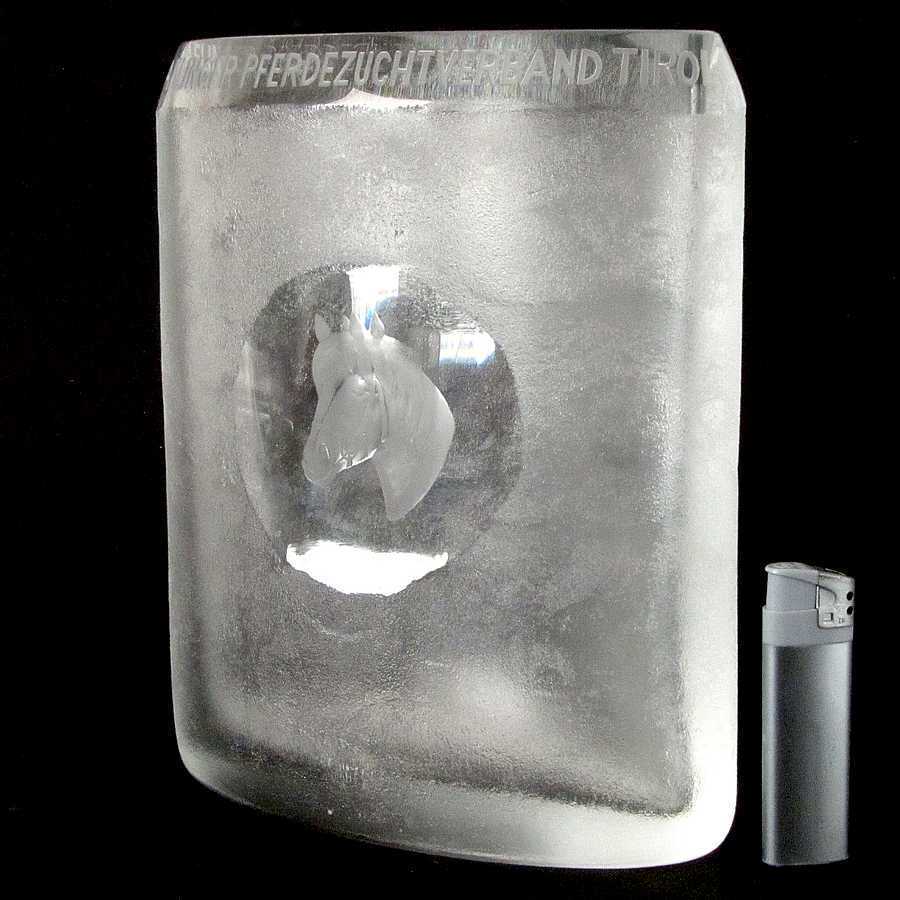 Für Pferdefreunde - RIEDEL-GLASVASE - extrem schweres Kristall 3,7 kg