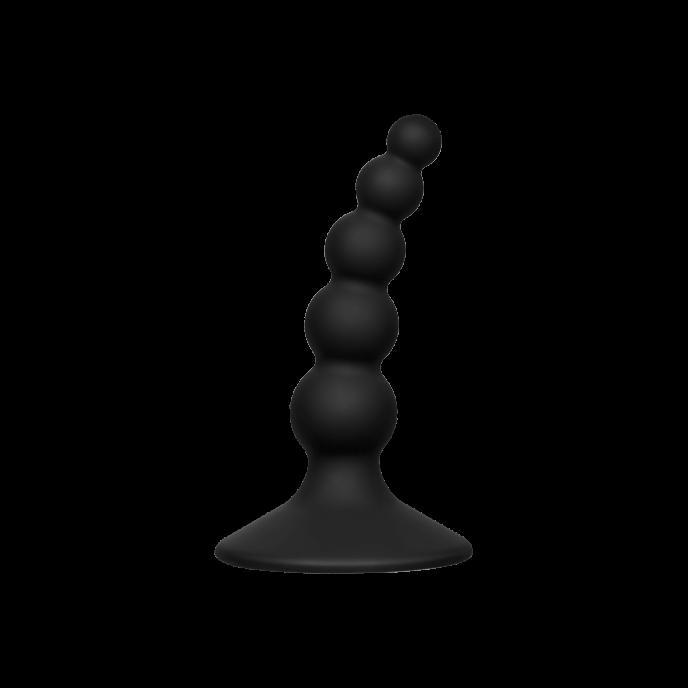 Silikon-Analplug, 10,5 cm Schwarz