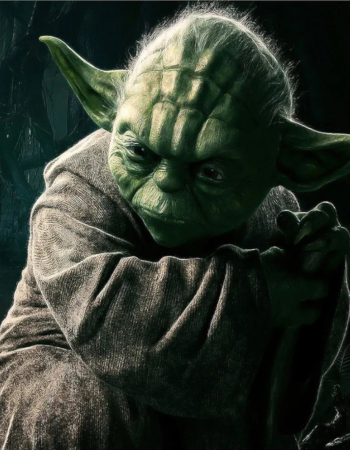 Yoda Starwars Leinwandbild wie Neu