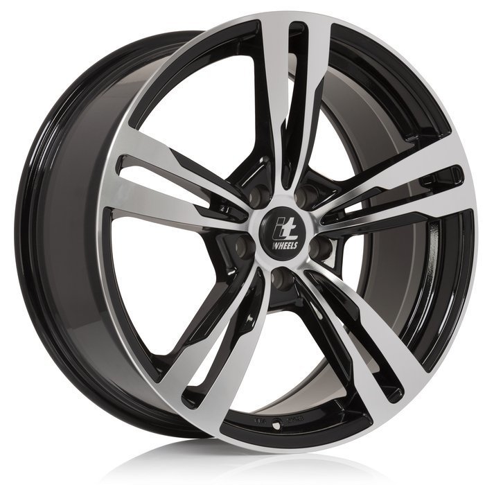 iT Wheels - Anna   Black Glossy Polished 8,5J x 19 Zoll ET45 LK5x112 NB66,5 Alufelgen NEU & SALE