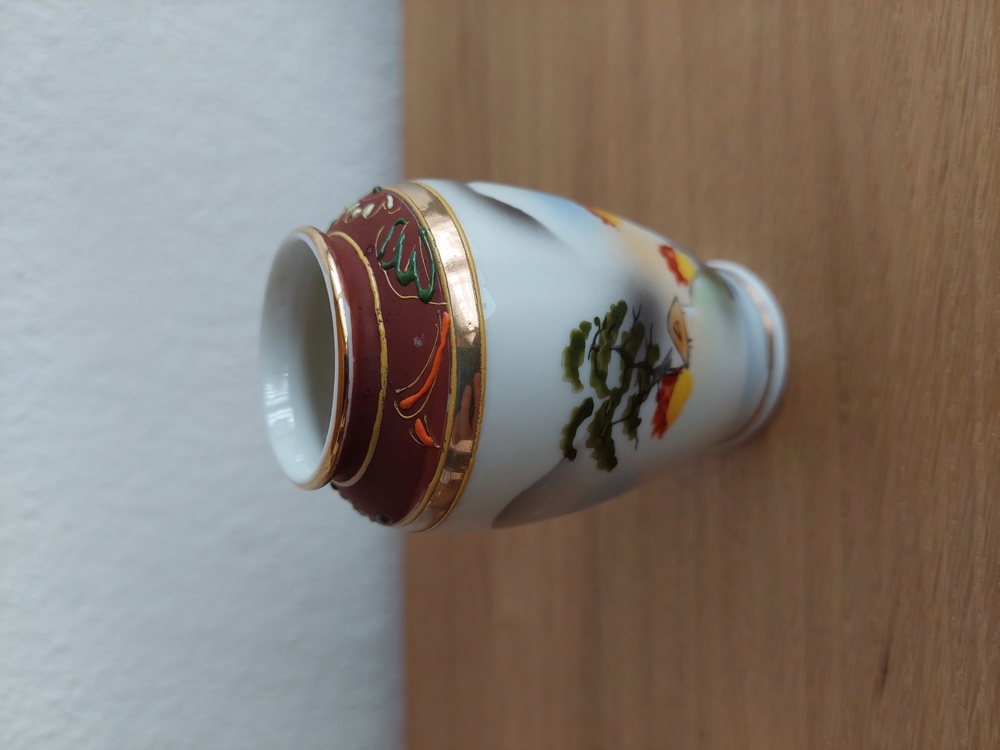 Japanische Vase handbemalt 