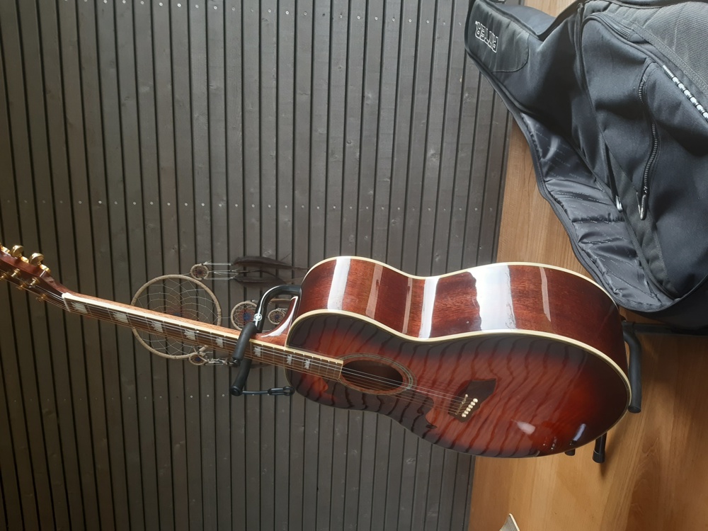 Crafter SJ-270 1995 Sunburst Jumbo Acoustic Guitar mit Tragetasche