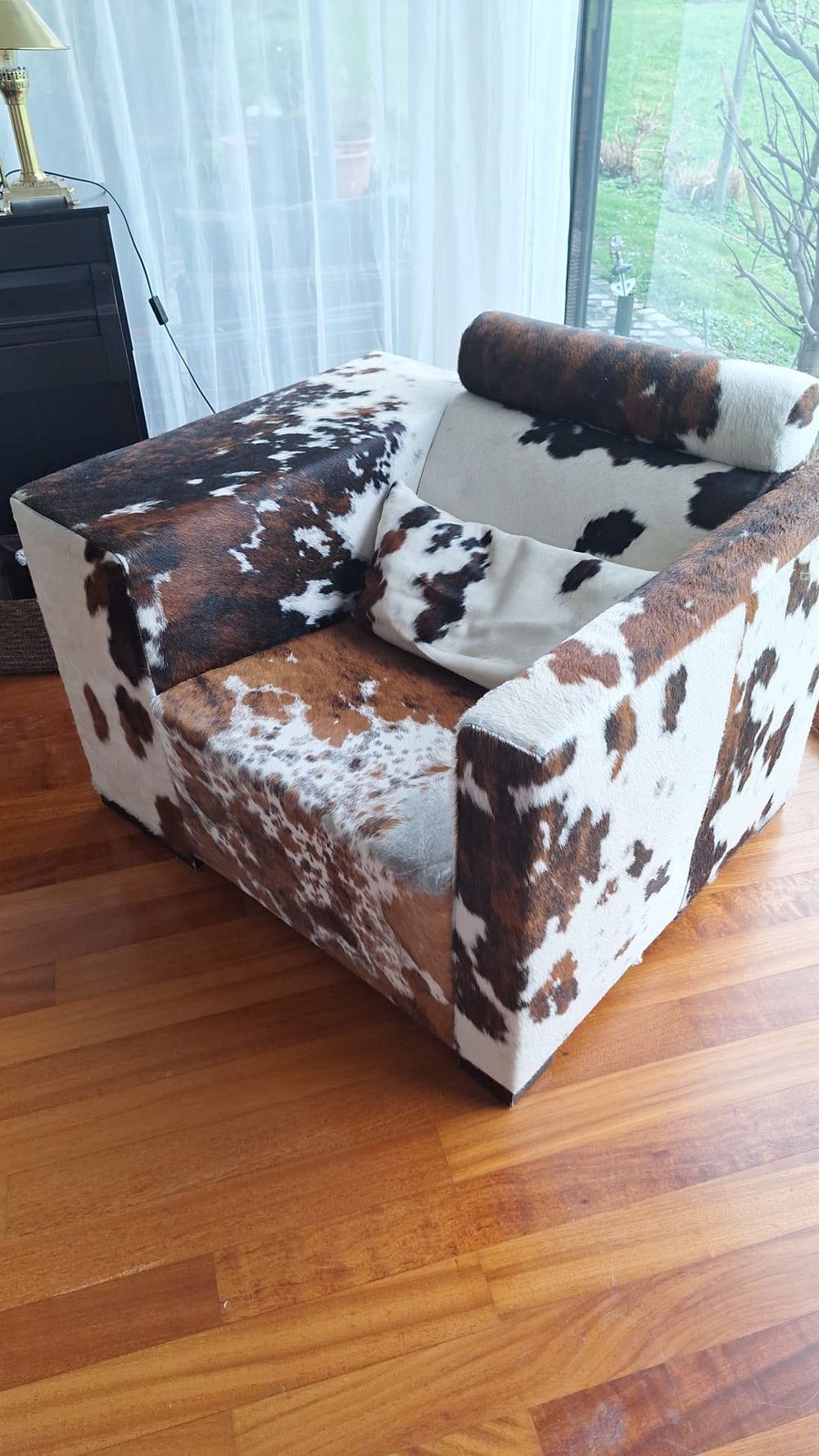 Designer Sessel aus Rinderfell 