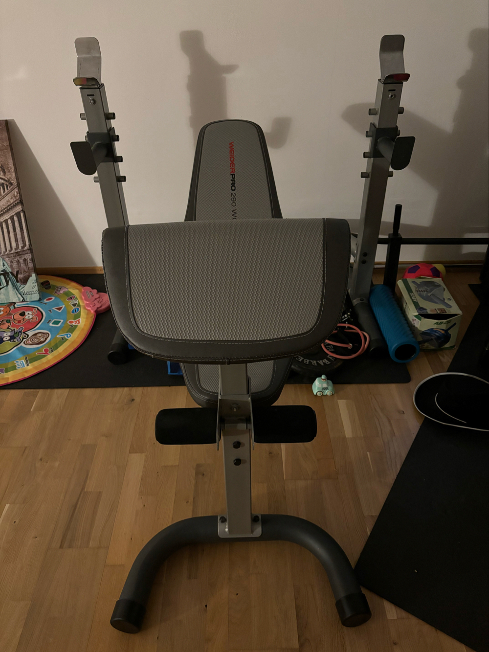 Hantelbank Weider Pro 290 WC   Gratis Langhantelstange on top