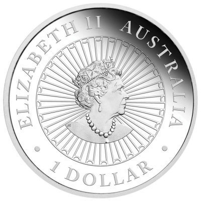 Australien: 1 Dollar 2022   Opal-Serie TIger - 1 oz. Silber in PP - sehr rar !