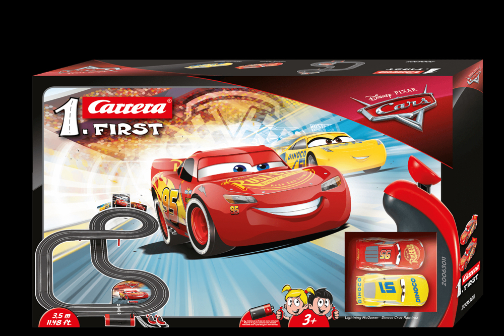 2x Carrera Rennbahn Set 1. First Disney Pixar Cars