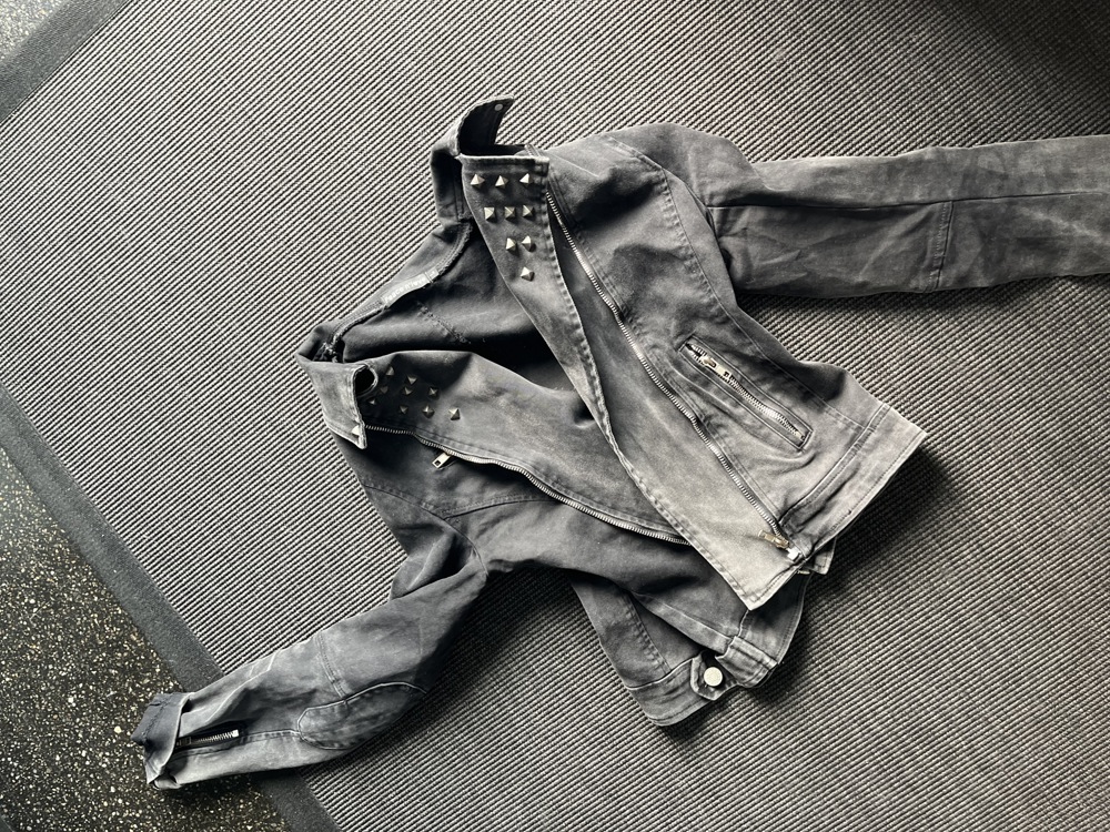 Coole Jeans Jacke schwarz
