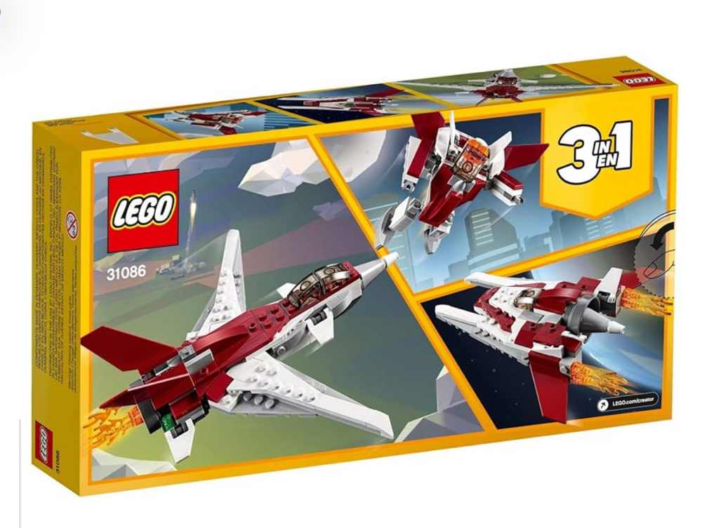 LEGO Creator Flugzeug der Zukunft, Raumschiff der Zukunft oder Roboter der Zukunft, 3-in-1