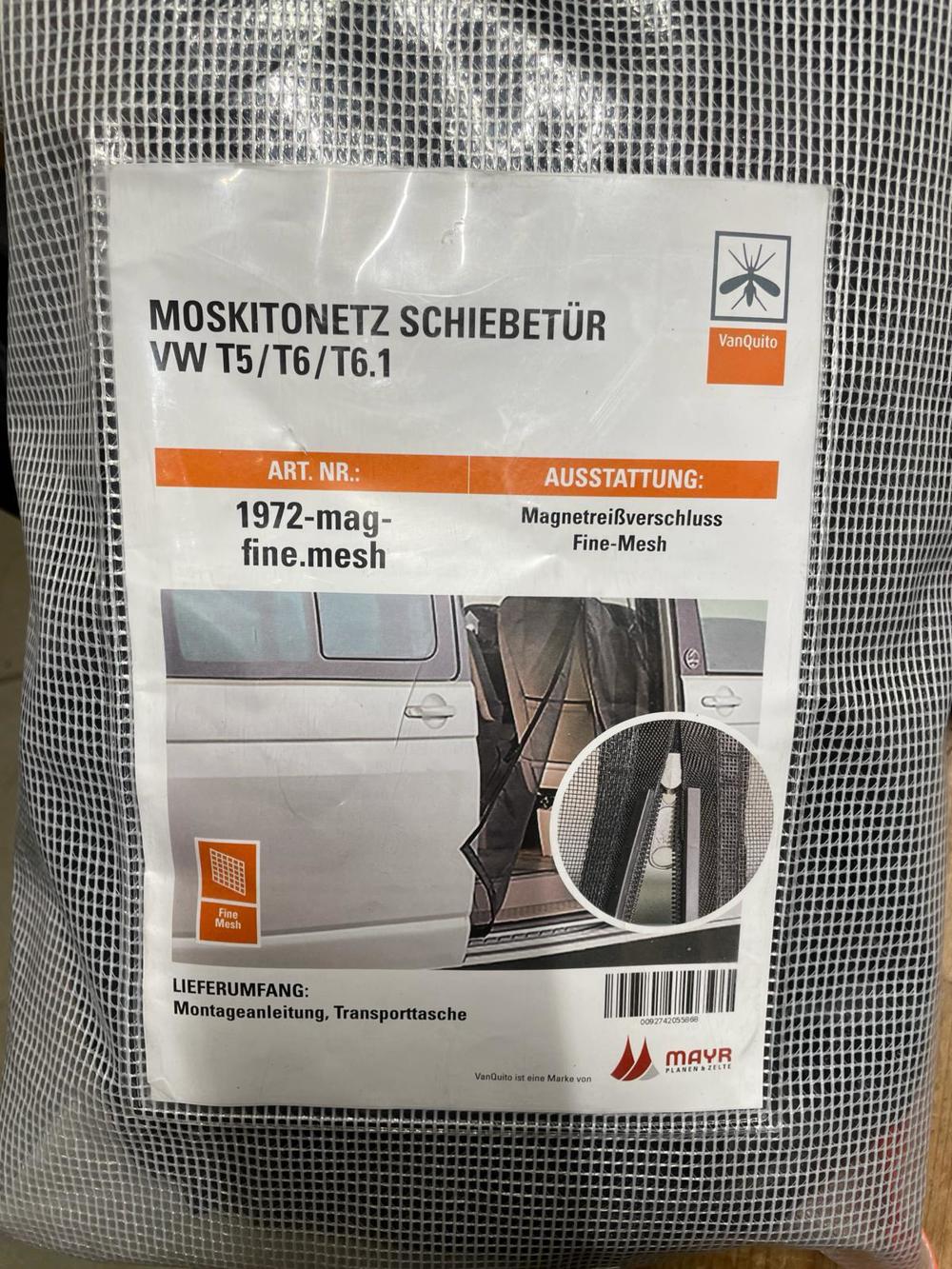 Campingzubehör - Moskitonetz Schiebetür VW T5 T6 