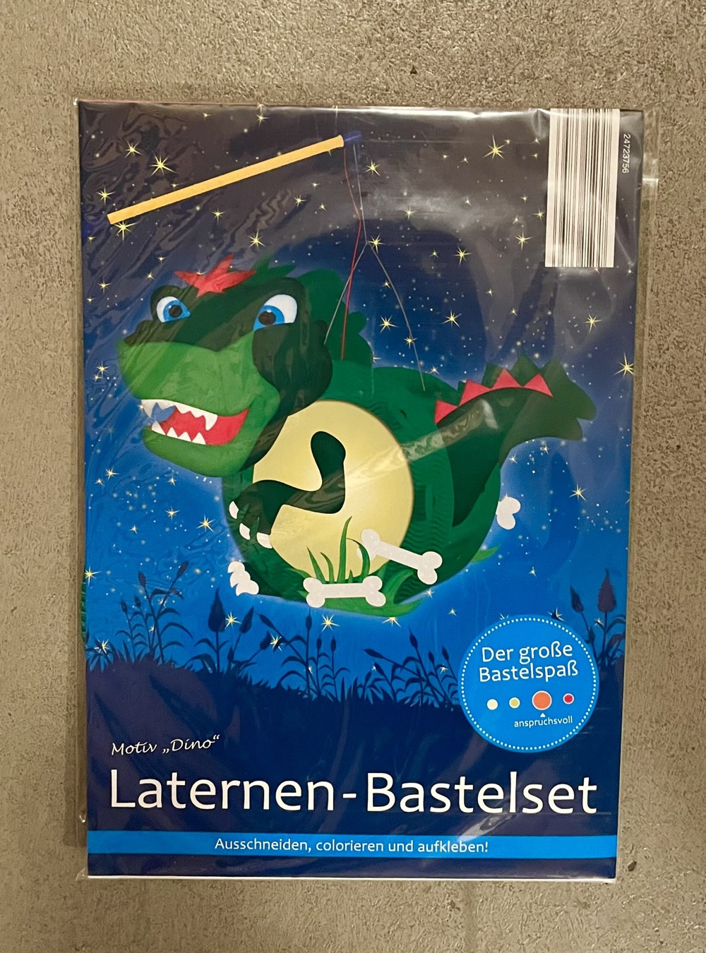 Laternen-Bastelset für Kinder - Motiv Drache