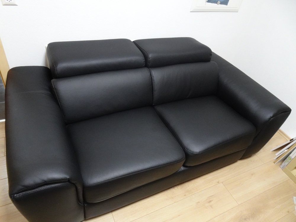 Fernsehen Couch Relax Sofa Kunstleder Kopflehne verstellbar