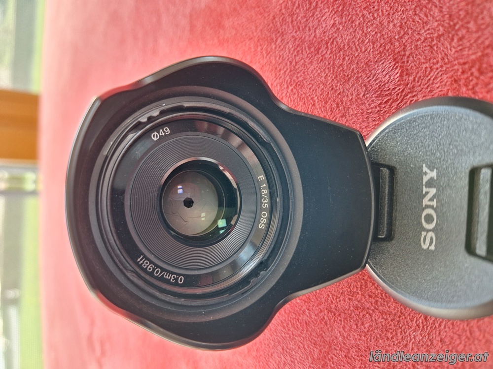 Objektiv Sony SEL-35F18 Standard-Objektiv Festbrennweite, 35 mm, F1.8, APS-C