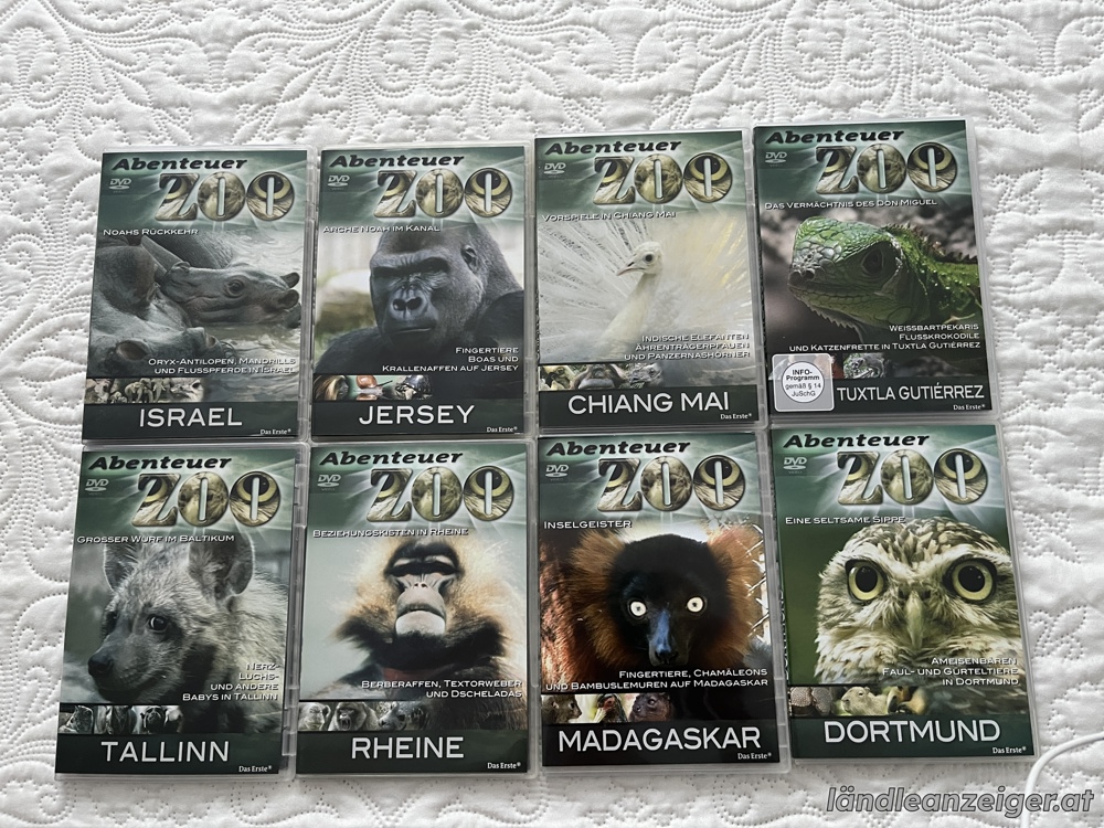 Abenteuer Zoo - 14 x DVD ,neuwertig