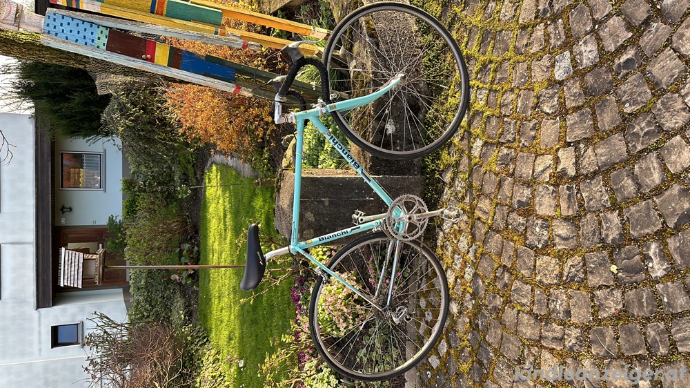 Vintage Rennrad in Bianchi Lackierung