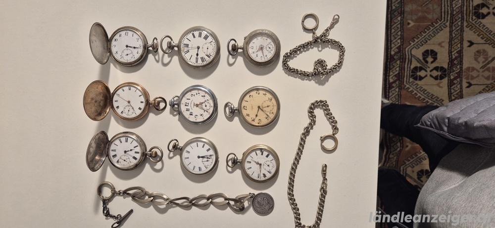 Taschenuhren mit Uhr Ketten