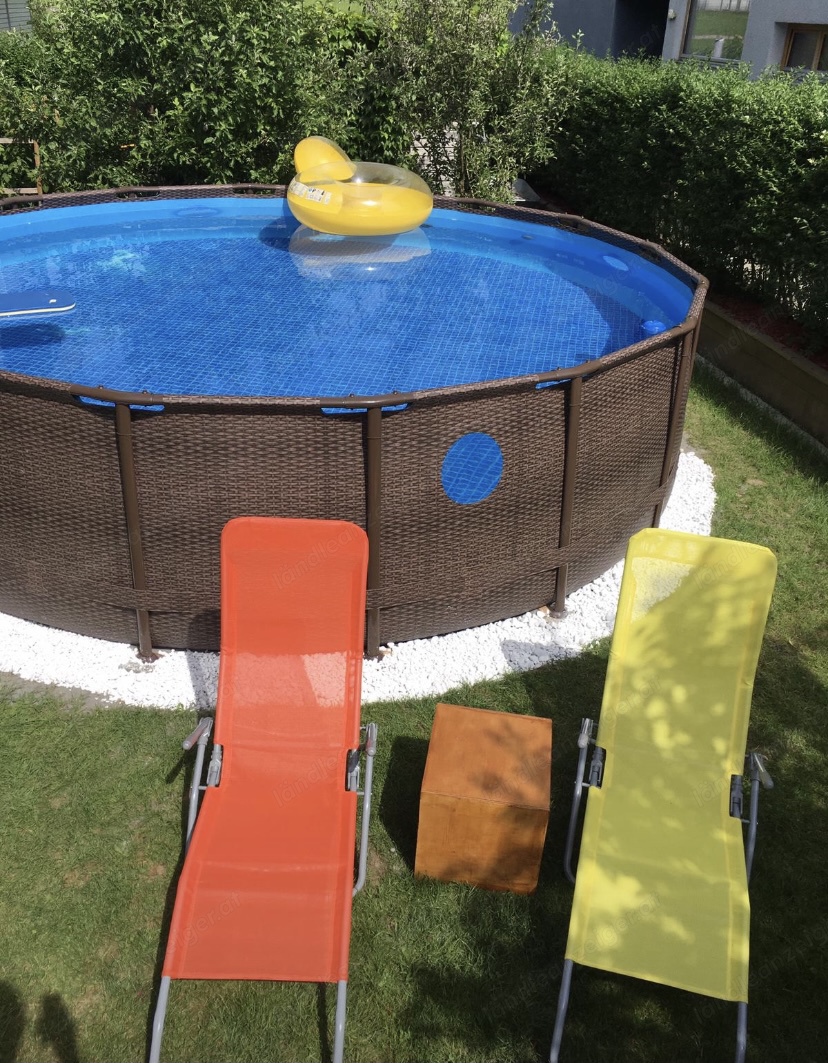 Pool gebraucht -  4,5 Meter Durchmesser - mit Sandfilterpumpe 