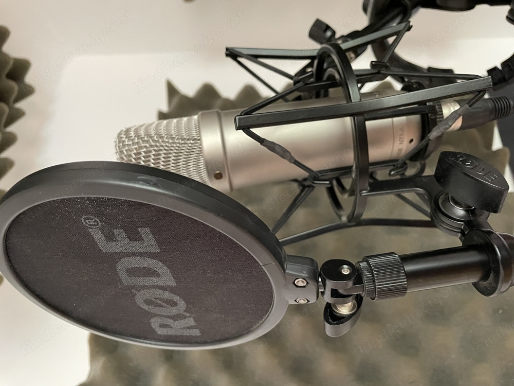 Studio Mikrofon inkl. Interface & Kopfhörer