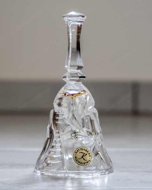 Bleikristall Tischglocke v. Rattenberg, vintage, Glöckchen, Bleikristallglas, Kristallglas Glocke   