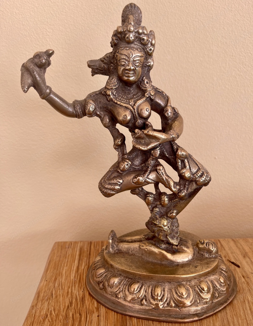  Indische Kali Messing Statue, Yoga