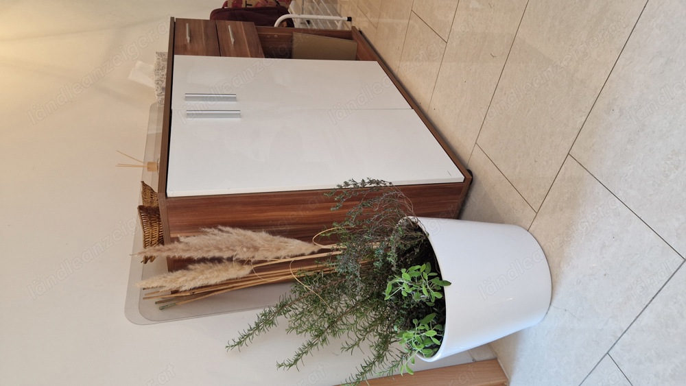 Sideboard Holz Weiss mit Türen und Schupladen