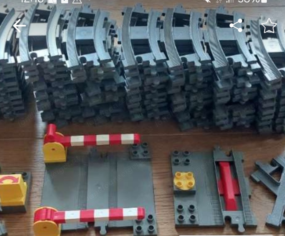 Duplo Lego Eisenbahn Gleise  Schienen auch in Einzelpaketen möglich