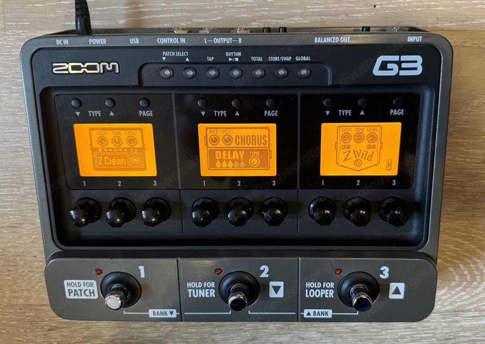Zoom G3 Gitarren Multieffekt und Verstärkersimulator